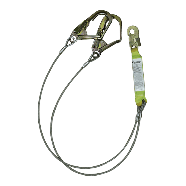 Amortiguador con doble cable de acero y ganchos grandes.
Shock absorber with double steel cable and large hooks.