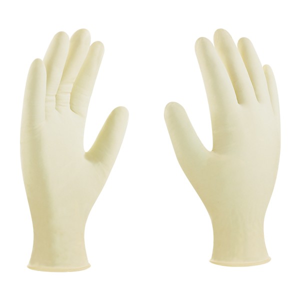 GUANTE LATEX DESECHABLE C/POLVO